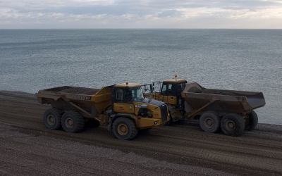 Seaford Seashore Shingle Shovelled