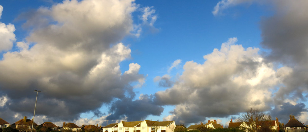 Afternoon light as I got off the train – still gifts me a lift living in Seaford, beside the seaside, beside the sea