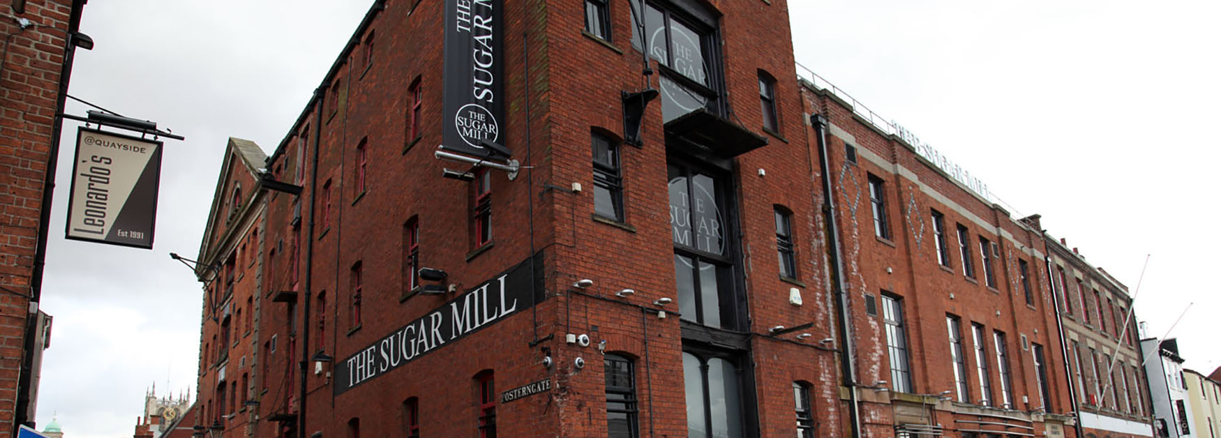 Warehouses converted into wine bars and restaurants
