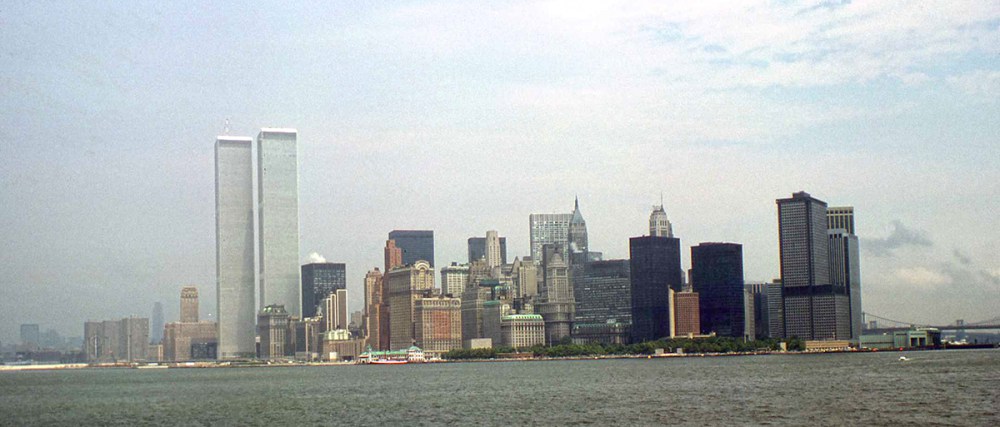 Manhattan skyline in 1976
