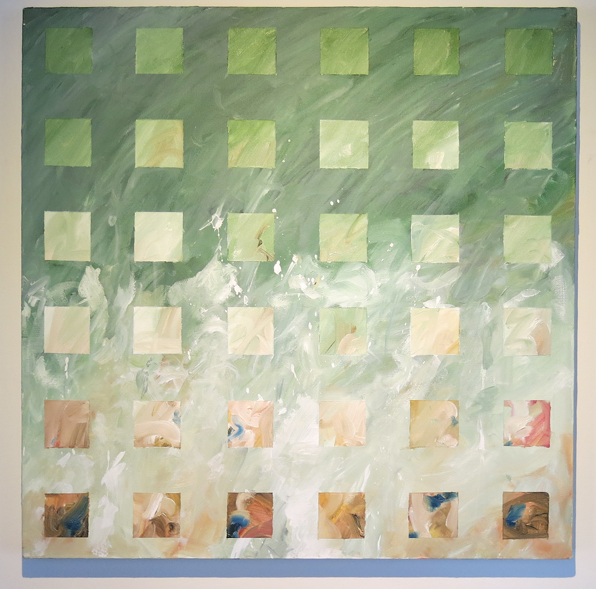 Recent painting uses the sea as source of inspiration, the starting point for the painting